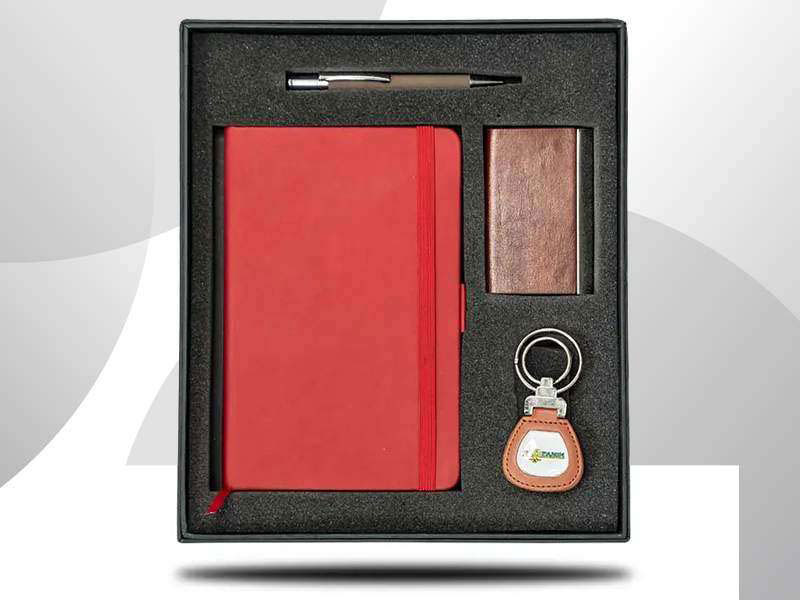 Notebook, Card Holder, Pen & Keychain Gift Set  CG0241