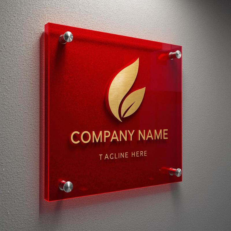 Personalized Acrylic Business Sign DP0012