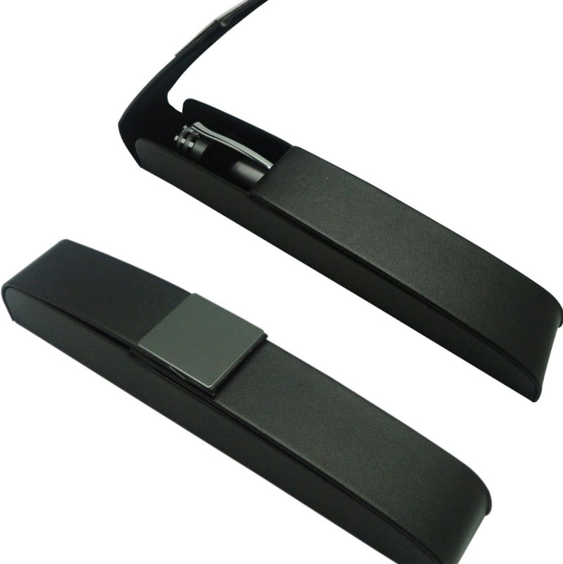 Black Magnetic Pen Box with Chrome Closure CG0010
