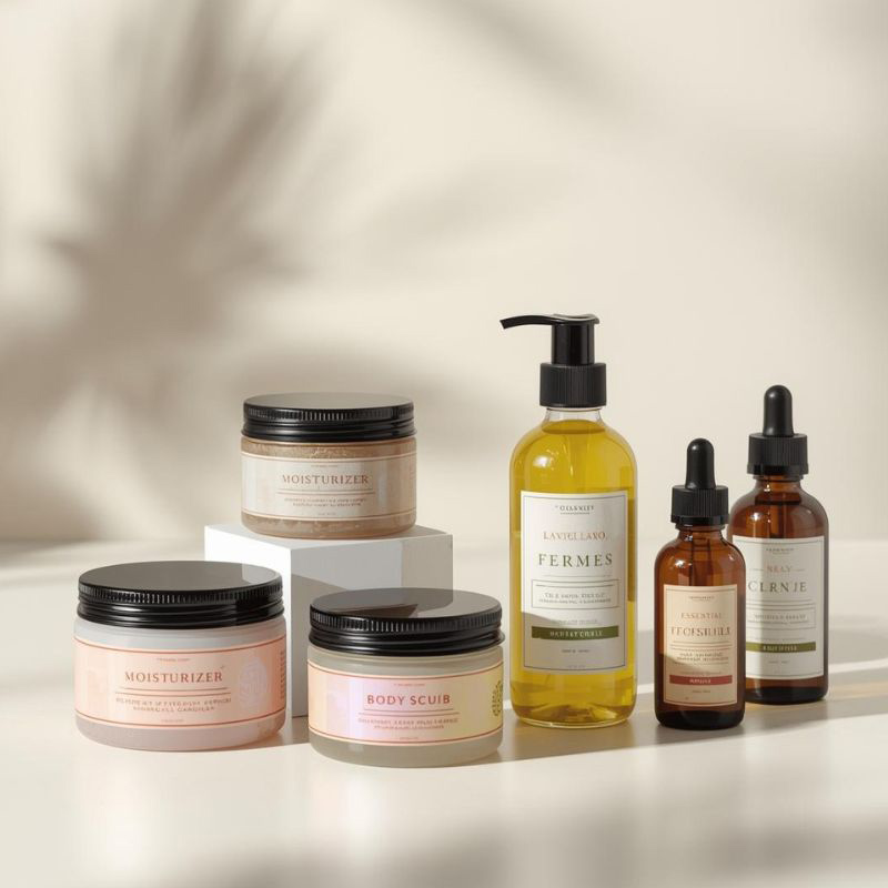 Labels for Body Care Products in Dubai, UAE LB0010