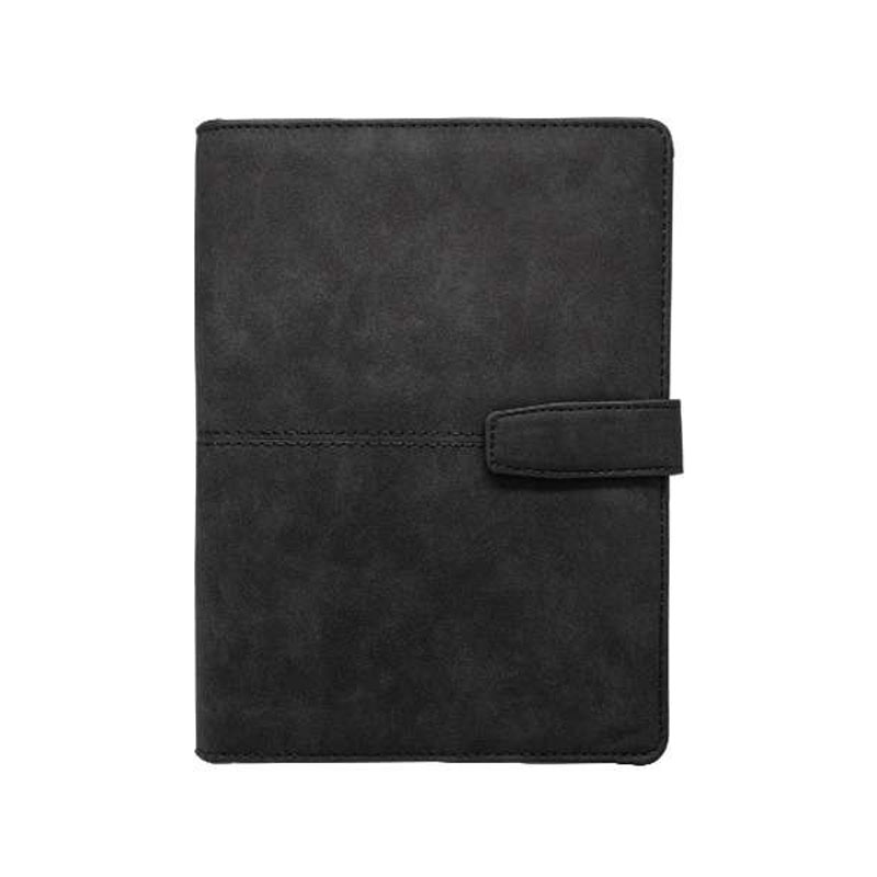 A5 Suede Organizer with Daily Dated Inserts and Magnetic Closure - Black CG0102
