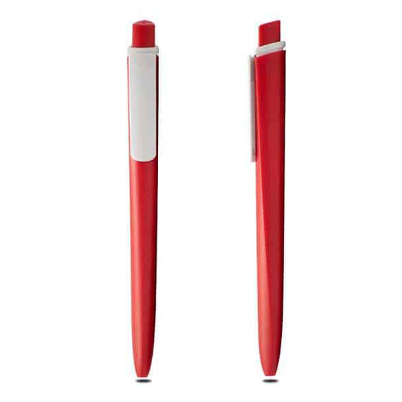 Swiss-Made Plastic Ballpoint Pen - Red CG0109