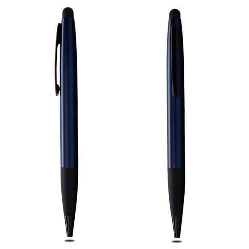 Blue Matte Ballpoint Pen with Stylus – Twist Action CG0114