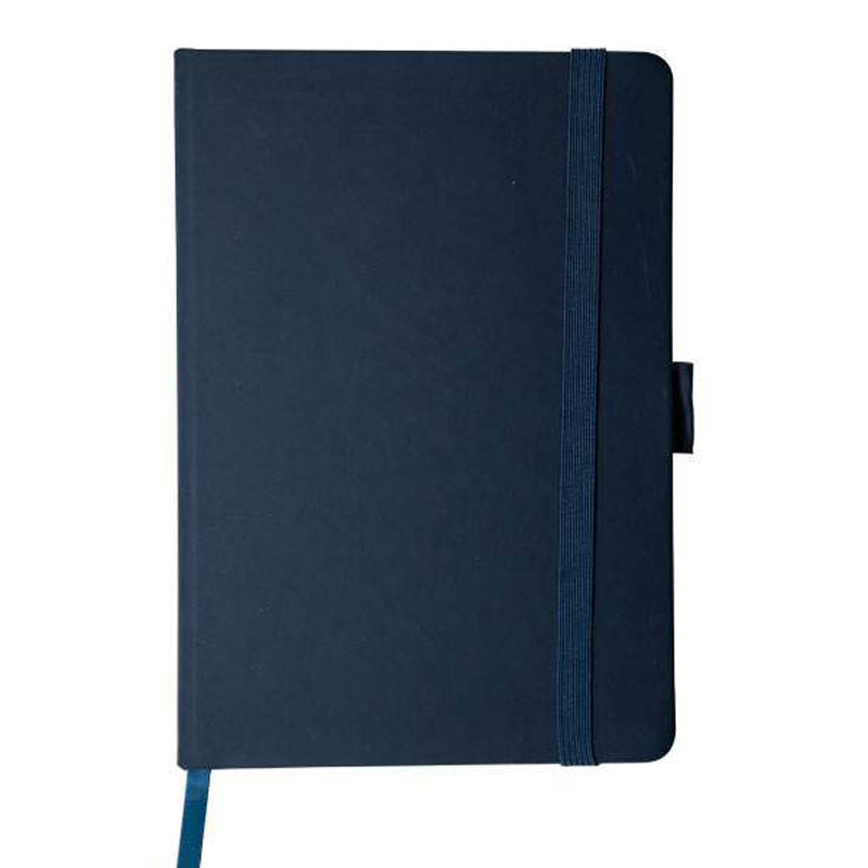 A5 Leatherette Notebook with Elastic Closure and Storage Pockets CG0128