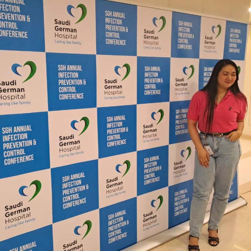 Roll Up Backdrop For Saudi German Hospital