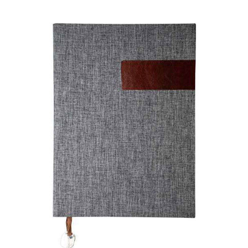 A4 Fabric Textured Notebook - Grey CG0130