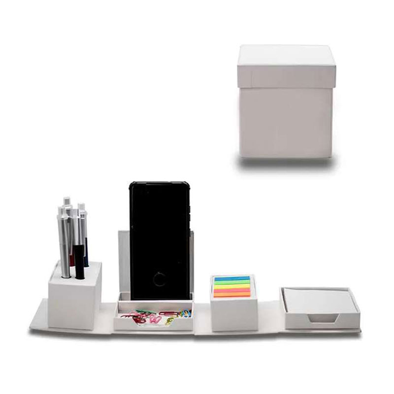 Eco-Friendly White Desk Organizer Box CG0132