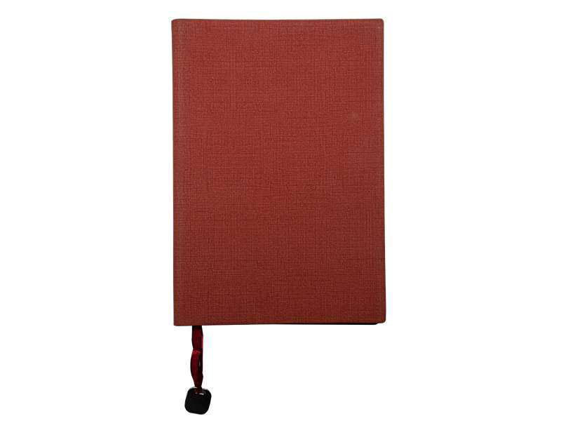 A5 Notebook in Fabric Textured Leatherette – Tan CG0161