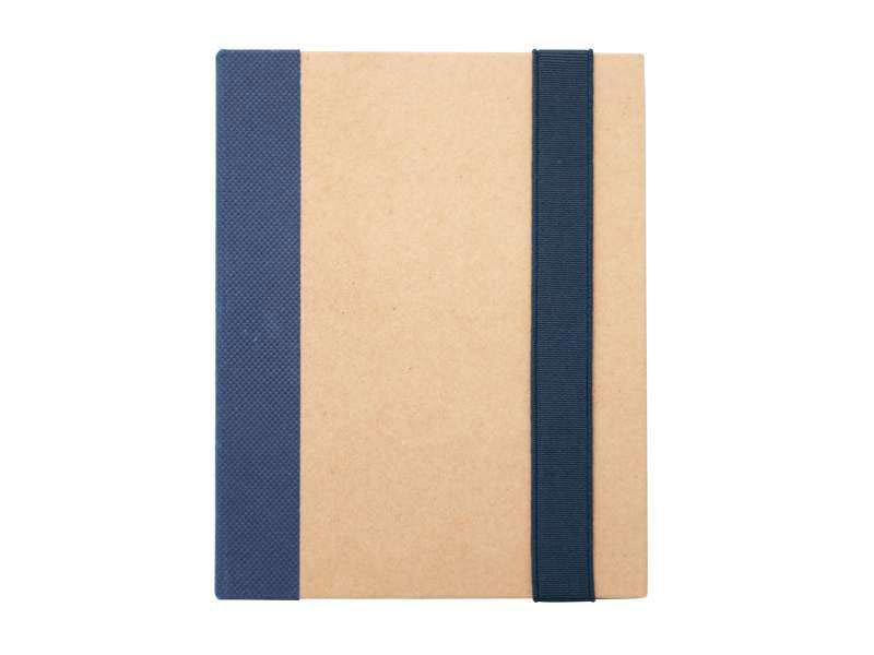 A5 Eco-Friendly Notebook with Sticky Notes and Pen - Blue CG0172