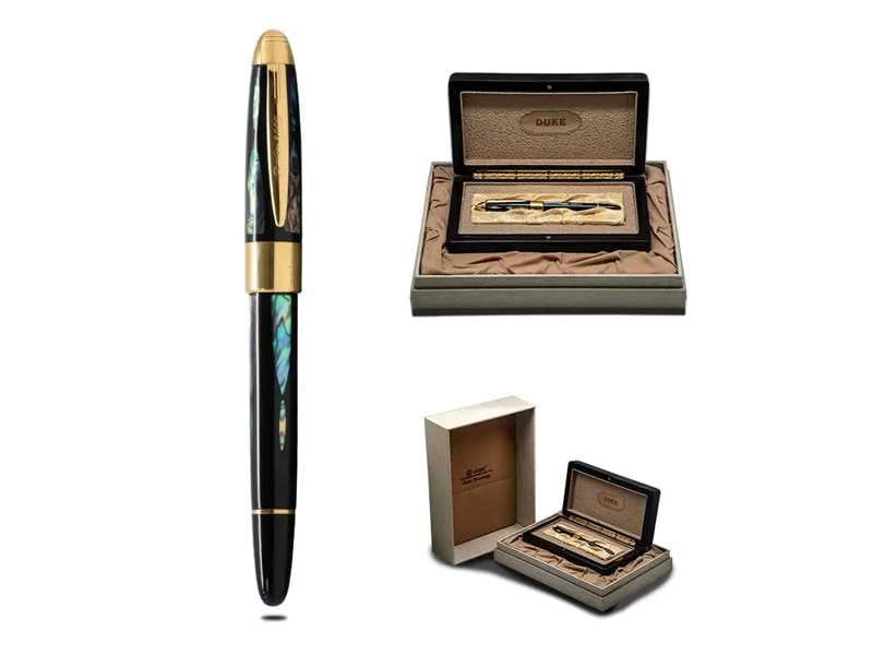 Holographic Body Fountain Pen with Gold Trimmings CG0190