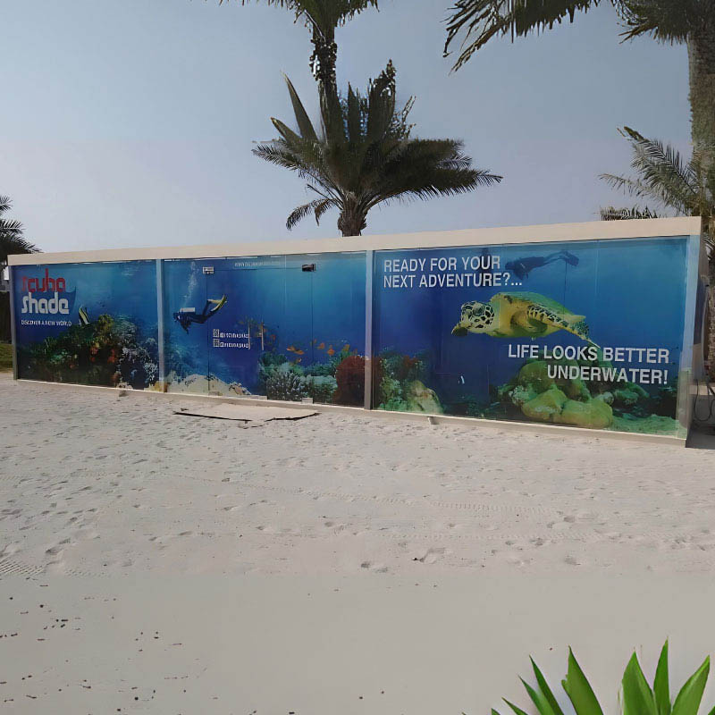 One Way Vision Sticker For Scuba Shade