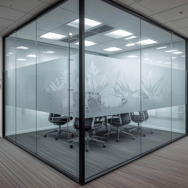 Frosted Glass Stickers For Privacy, Branding & Decoration DP0013