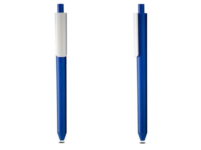 Swiss-Made Navy Blue Plastic Pen with Clip CG0200