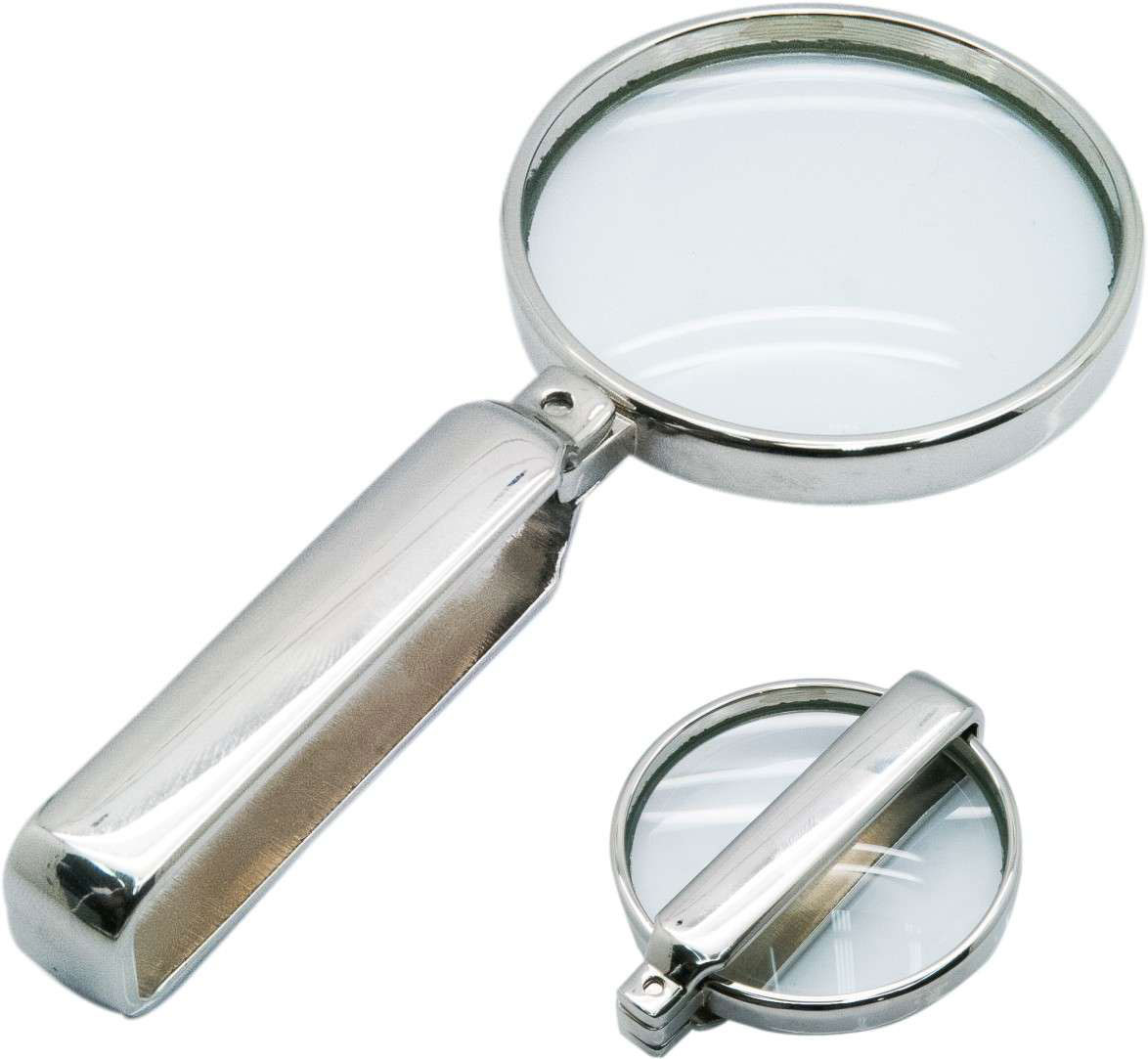Folding Magnifier with Stainless Steel Handle CG0217