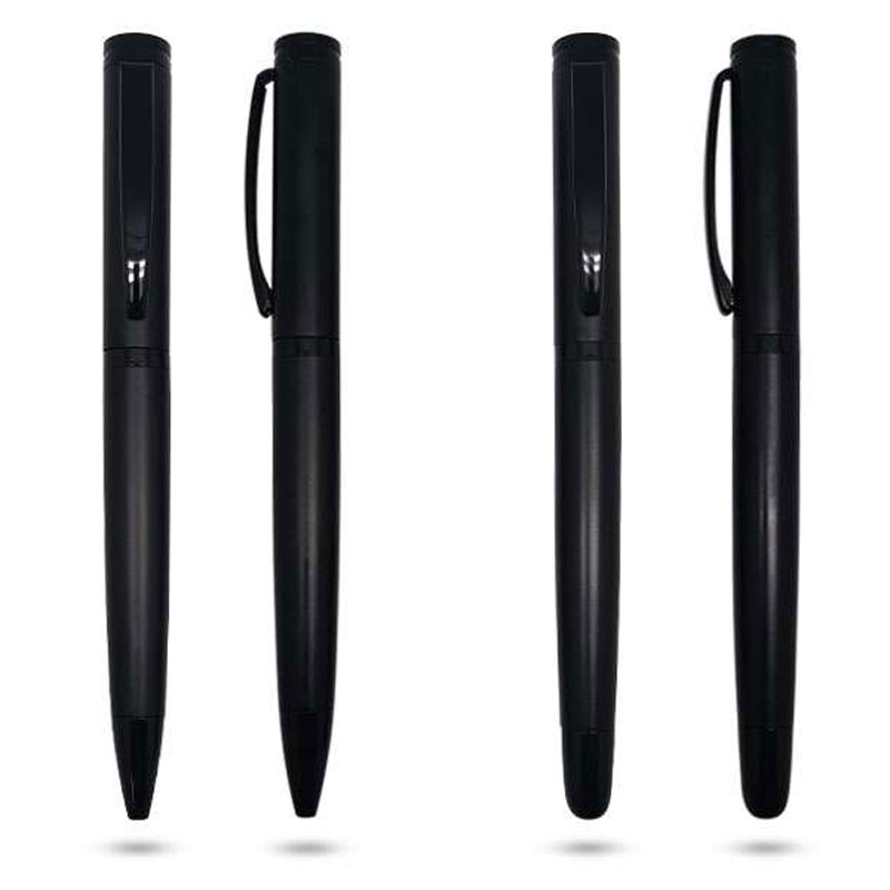 Matt Black Roller and Ballpoint Pen Set CG0024