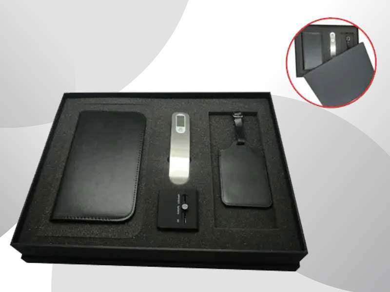 Passport Wallet, Digital Luggage Scale, Adaptor & Tag - Travel Set CG0251