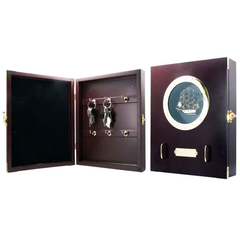 Traditional Key Holder Case with Silver Accents CG0264