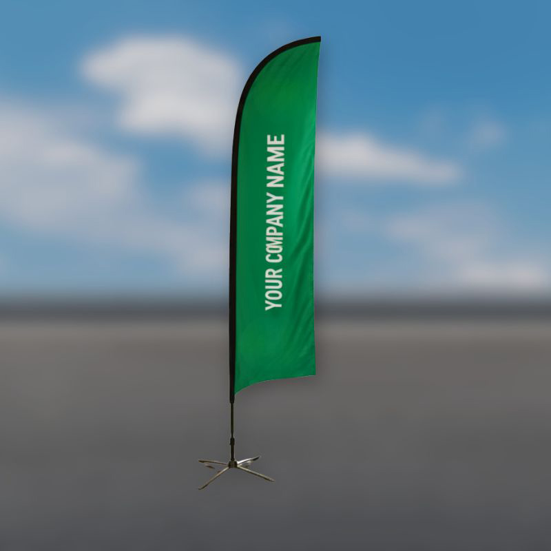 Curved Edge Flags for Events, Promotions, and Outdoor Displays DP0026