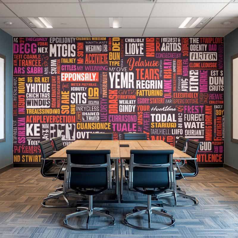 Custom Wall Branding & Text For Office Decor DP0014