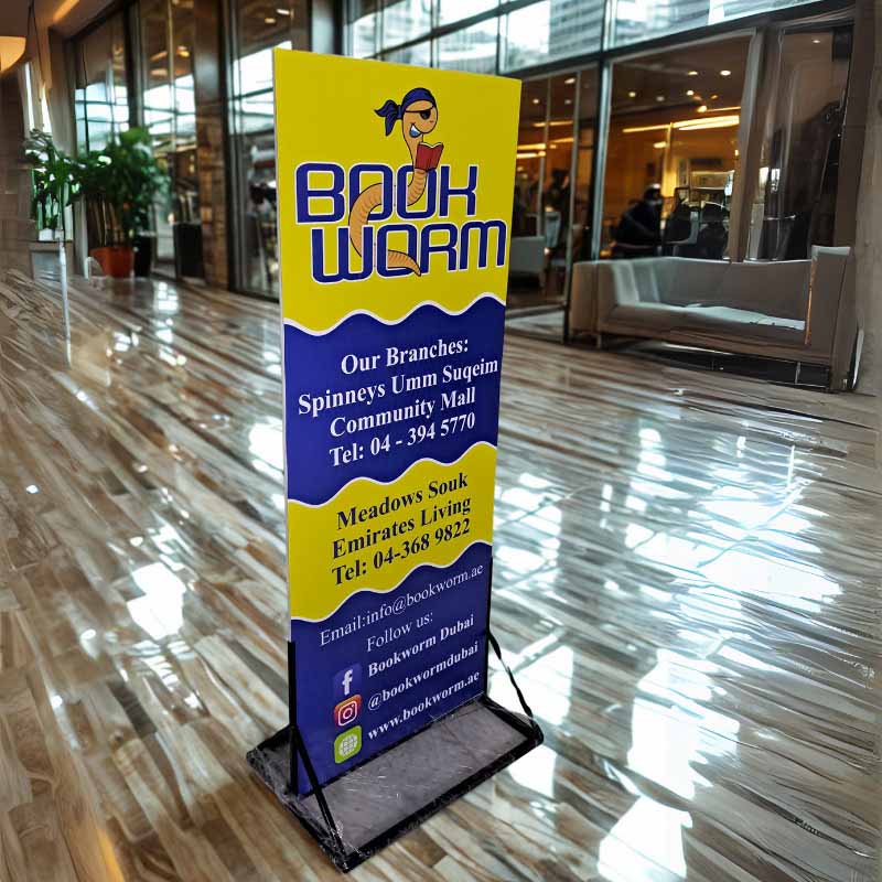 Foam Board With Metal Stand For Book Worm