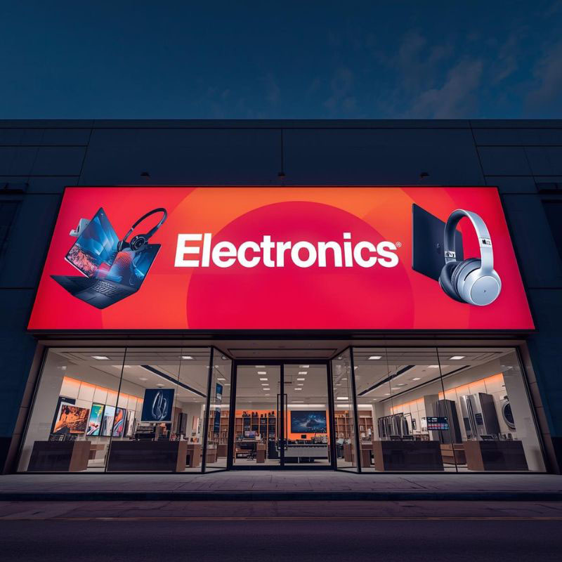 Illuminated Backlit Flex Face Signage for Outdoor Advertising DP0020