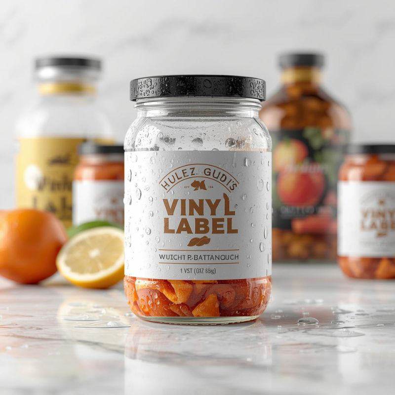 Vinyl Labels for Food Product Packaging in Dubai, UAE LB0003