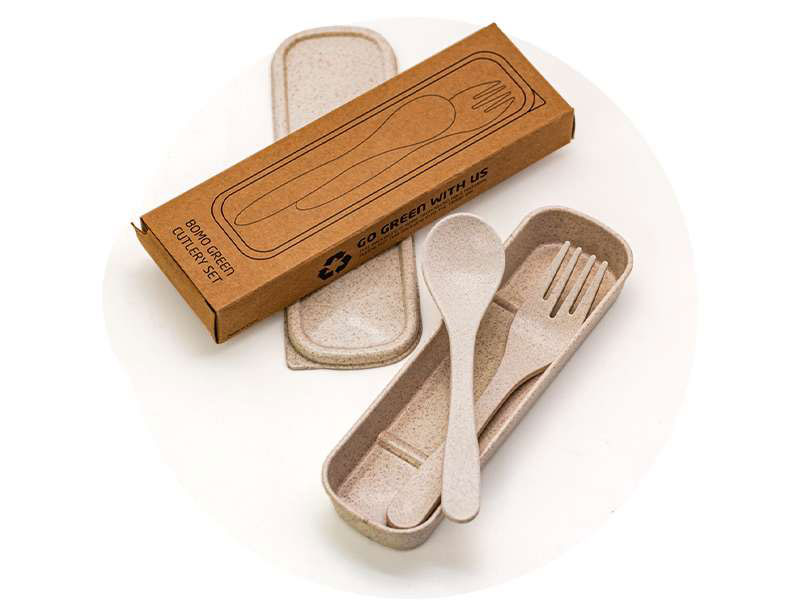 Eco-Friendly Wheat Fibre Cutlery Set CG0347