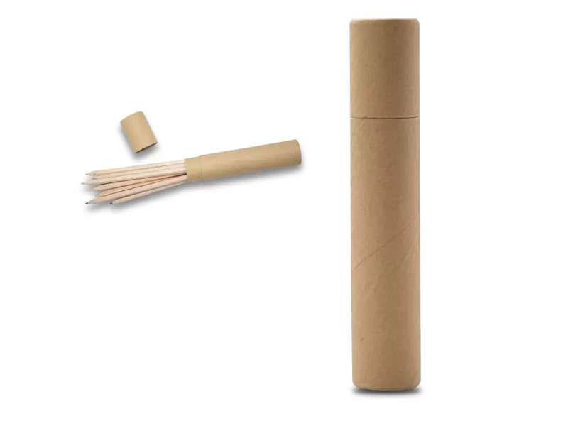 Eco-Friendly Recycled Colour Pencil Set in Cylinder Box CG0348