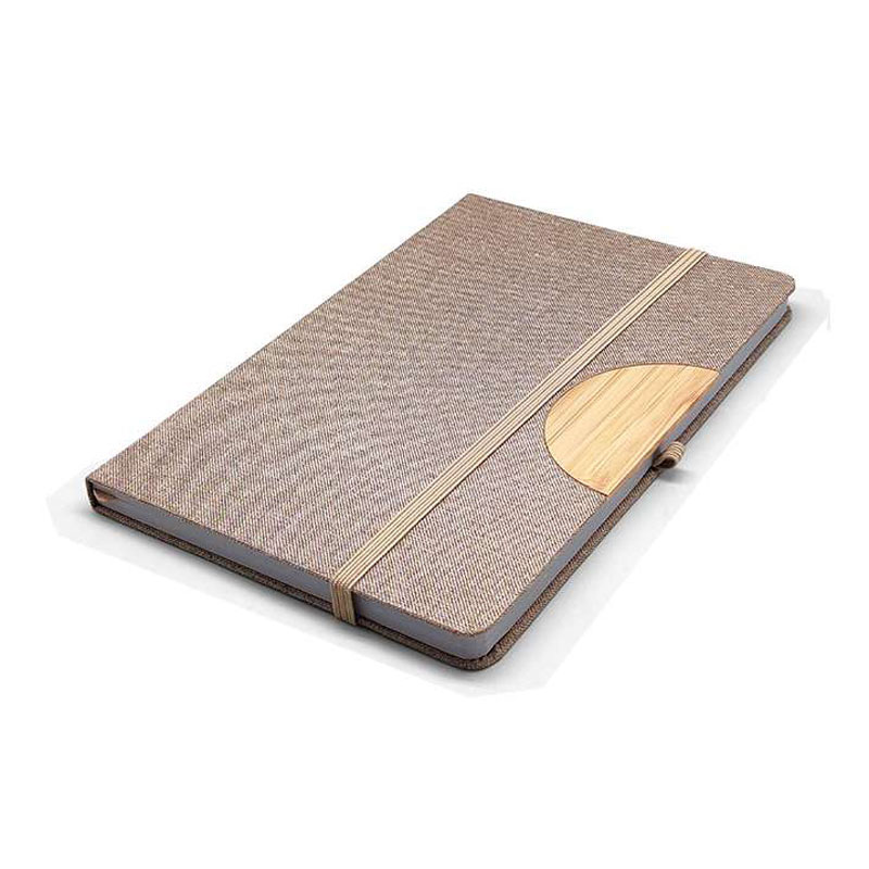 A5 Notebook with Foldable Phone Holder - Beige CG0038