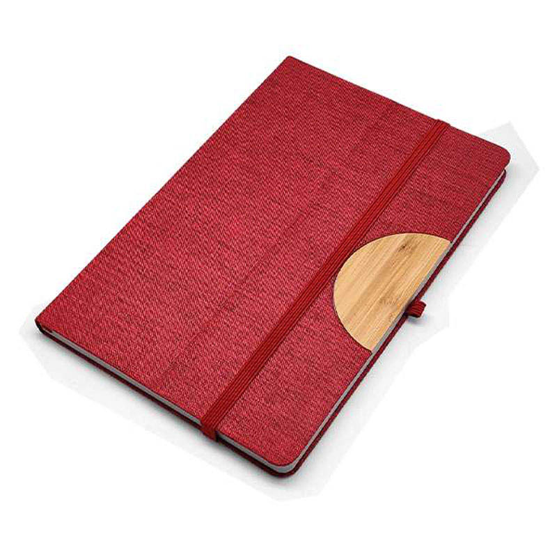 A5 Notebook with Foldable Phone Holder - Red CG0039