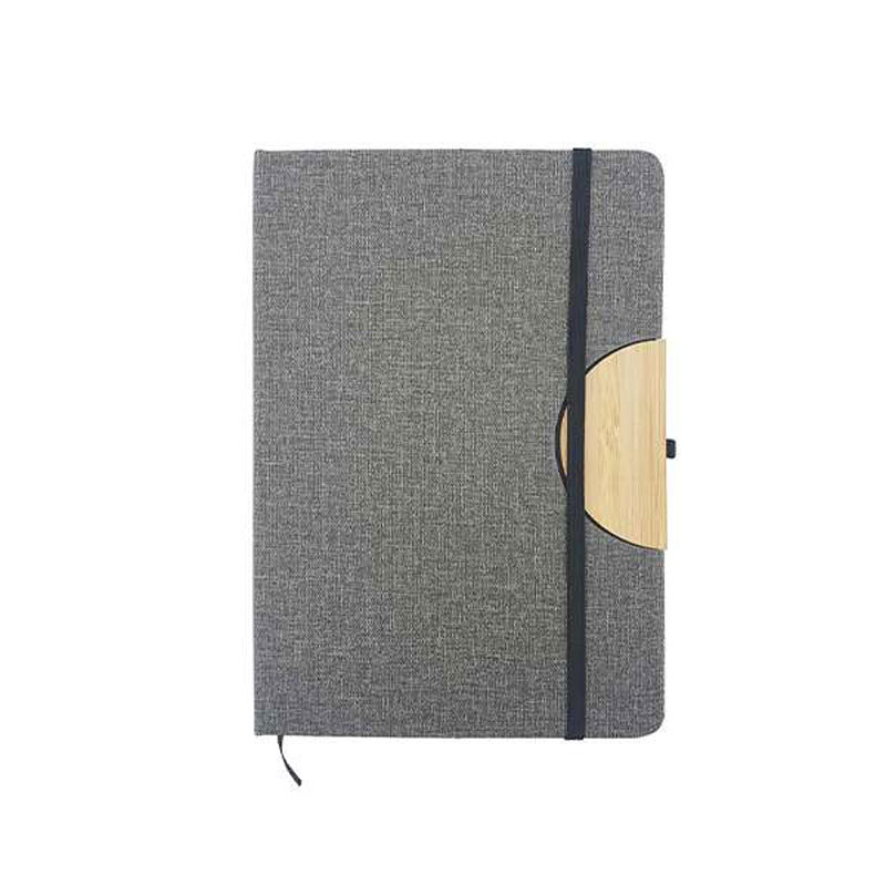 A5 Notebook with Foldable Phone Holder - Grey CG0040