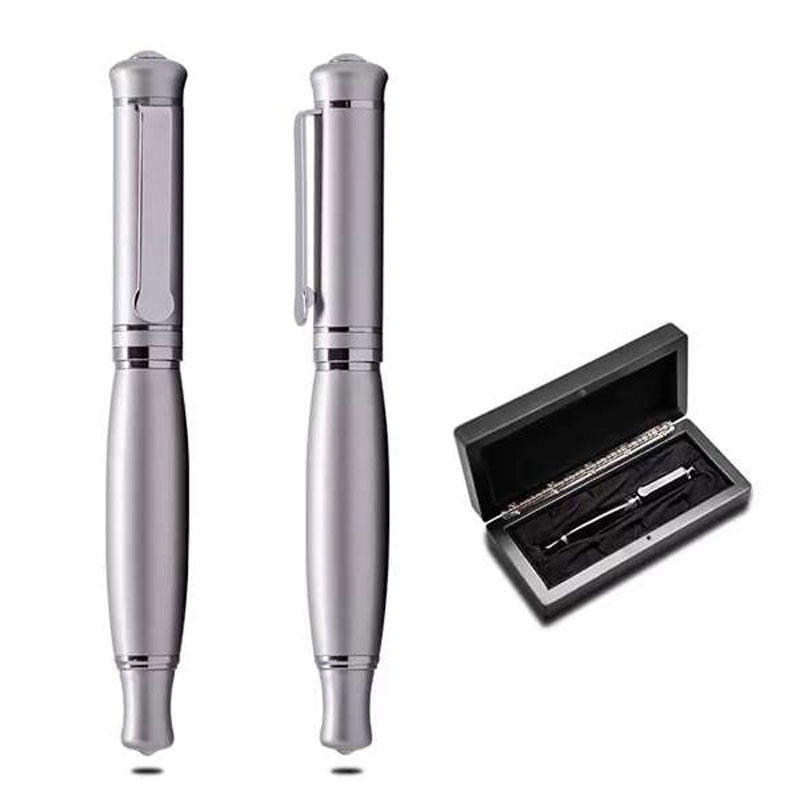 Silver Ballpoint Pen with Wooden Gift Box CG0054