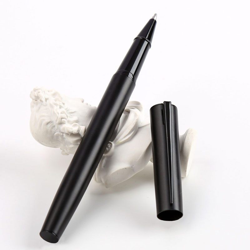 Matte Black Metal Roller and Ballpoint Pen Set CG0006