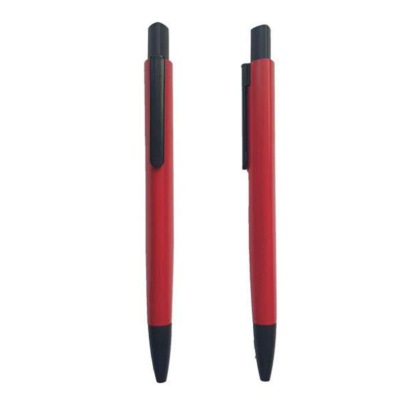 Triangle Body Metal Ballpoint Pen – Red CG0062