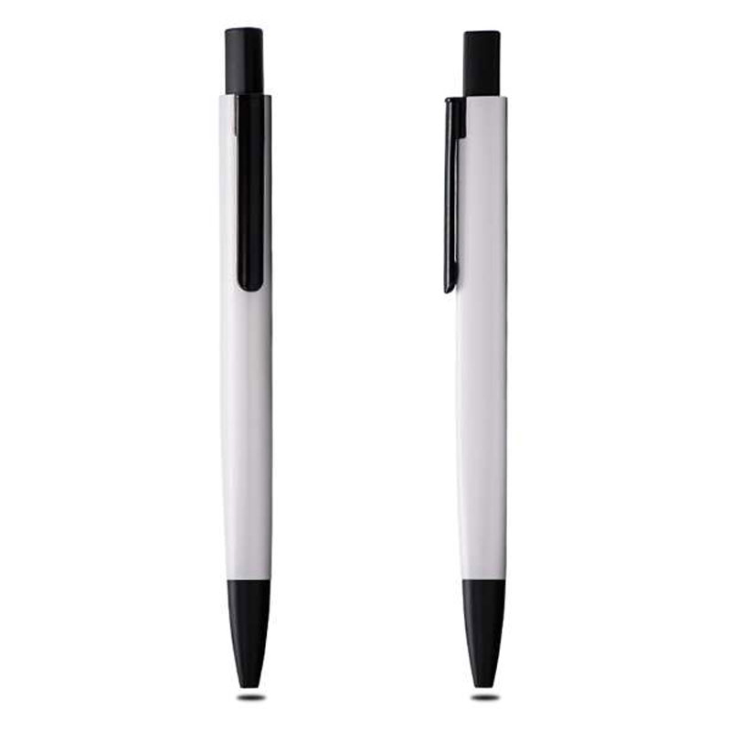 Triangle Body Metal Ballpoint Pen – White CG0063