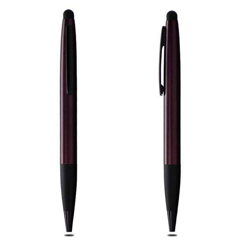 Matte Finish Ballpoint Pen with Stylus – Maroon CG0079