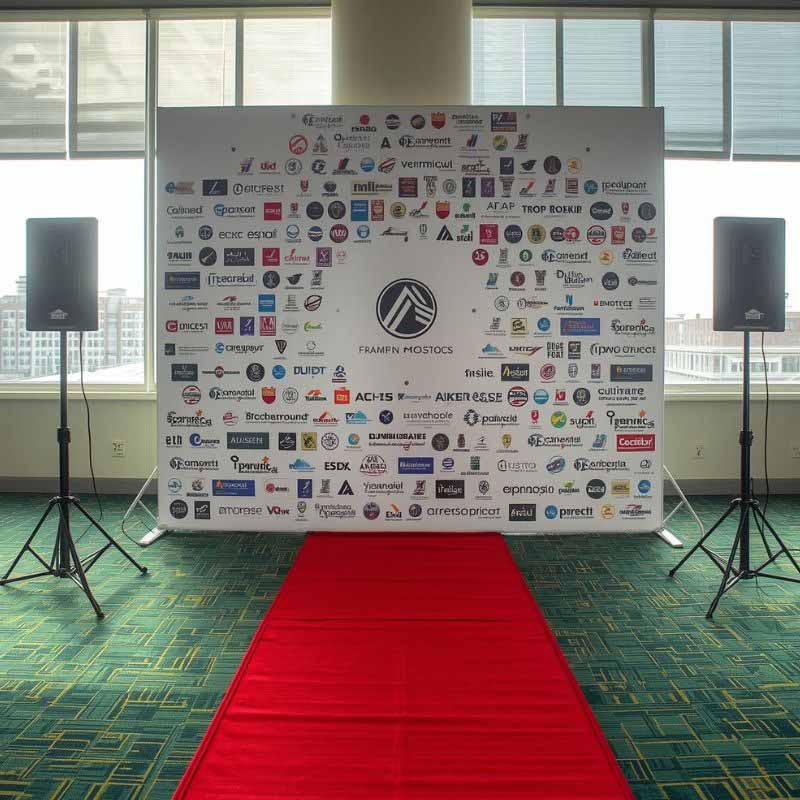 Wooden Backdrop Display Stands for Events DP0011