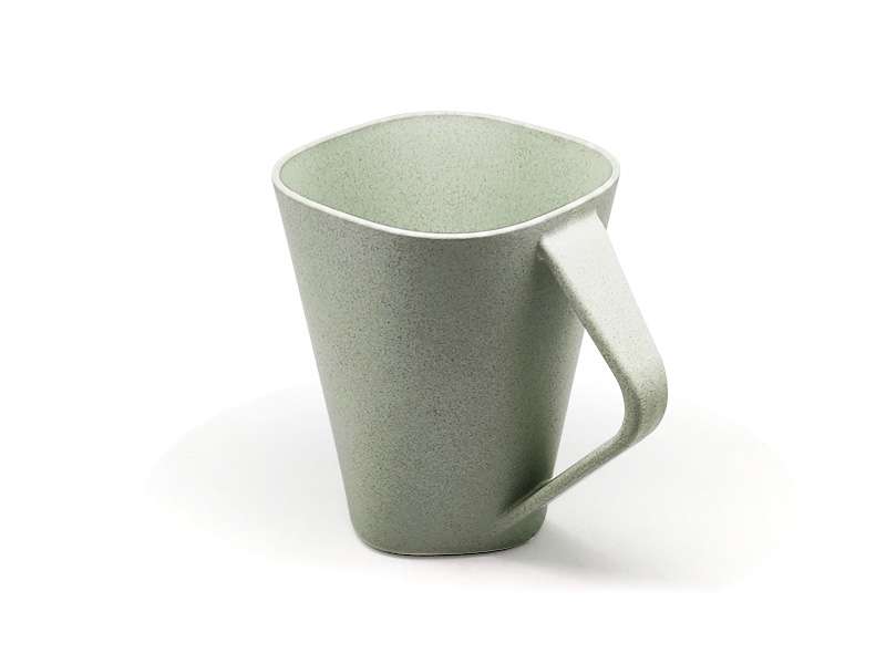 Biodegradable Wheat Fibre Mug - 350ml - Green CG0301