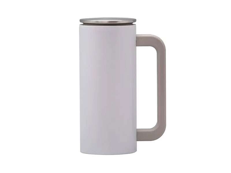 Double-Walled Beverage Mug – 350ml - White CG0319
