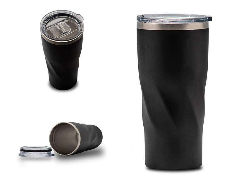 Double-Walled Stainless Steel Thermal Mug – 500ml - Black CG0316