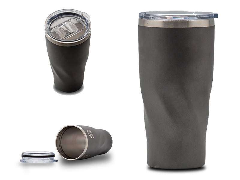 Double-Walled Stainless Steel Thermal Mug – 500ml - Grey CG0315