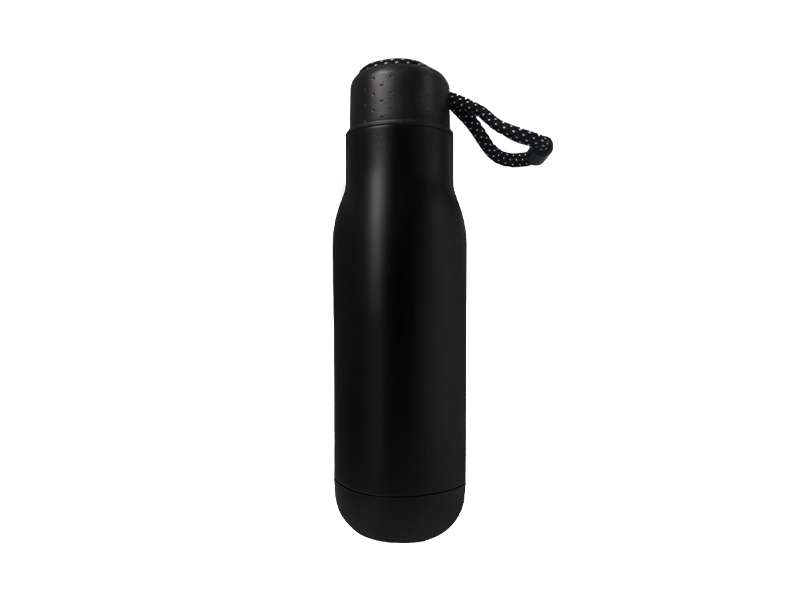 Double-Walled Stainless Steel Vacuum Bottle – 500ml - Black CG0322