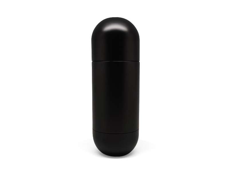 Stainless Steel Insulated Bottle – 420ml with Cup-Style Lid - Black CG0291