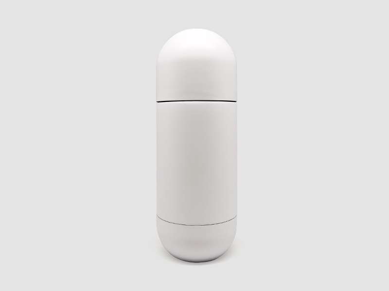 Stainless Steel Insulated Bottle – 420ml with Cup-Style Lid - White CG0293