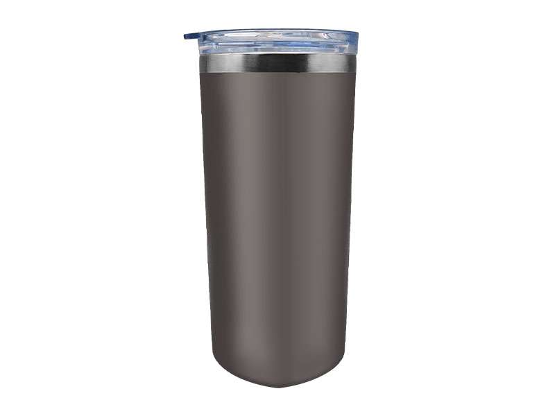 Stainless Steel Tumbler with Straw and Sliding Lid – 630ml - Grey CG0296