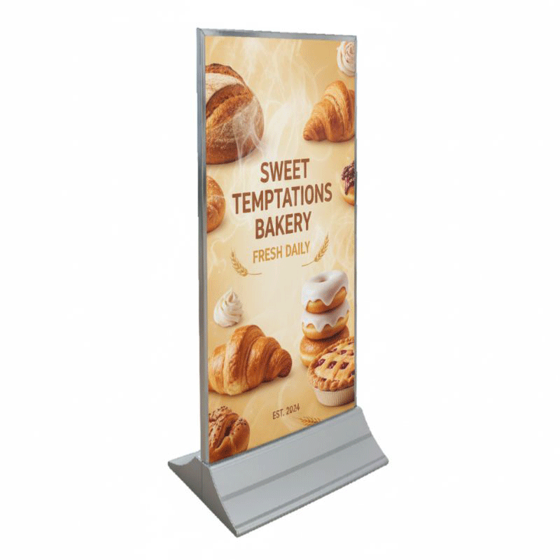 Aluminium Stand with Double-Sided Foam Board Branding DP0037