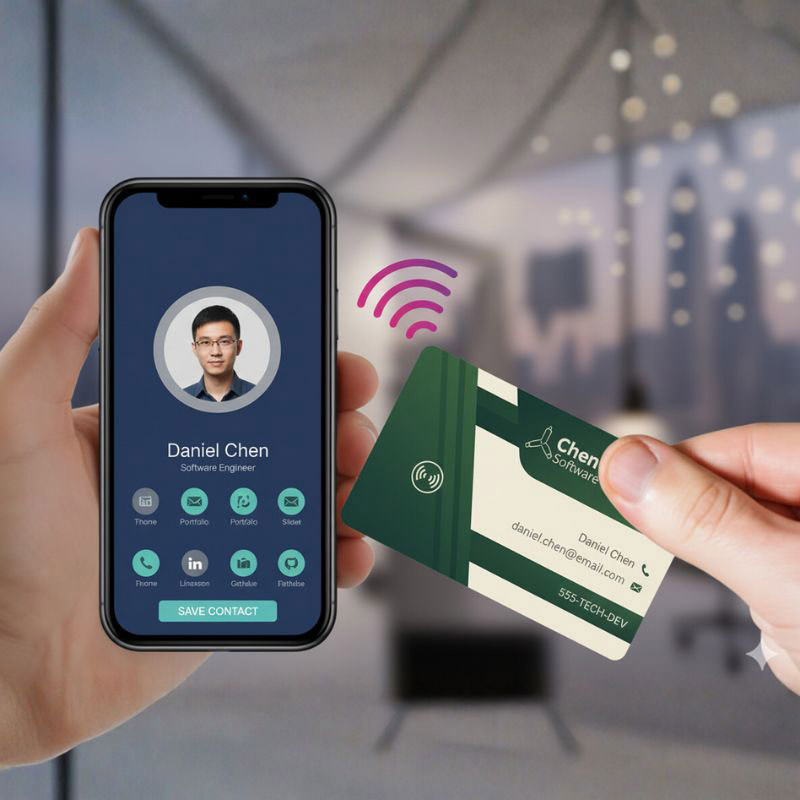 Digital Smart NFC Business Cards - PVC / Metal Options CG0360